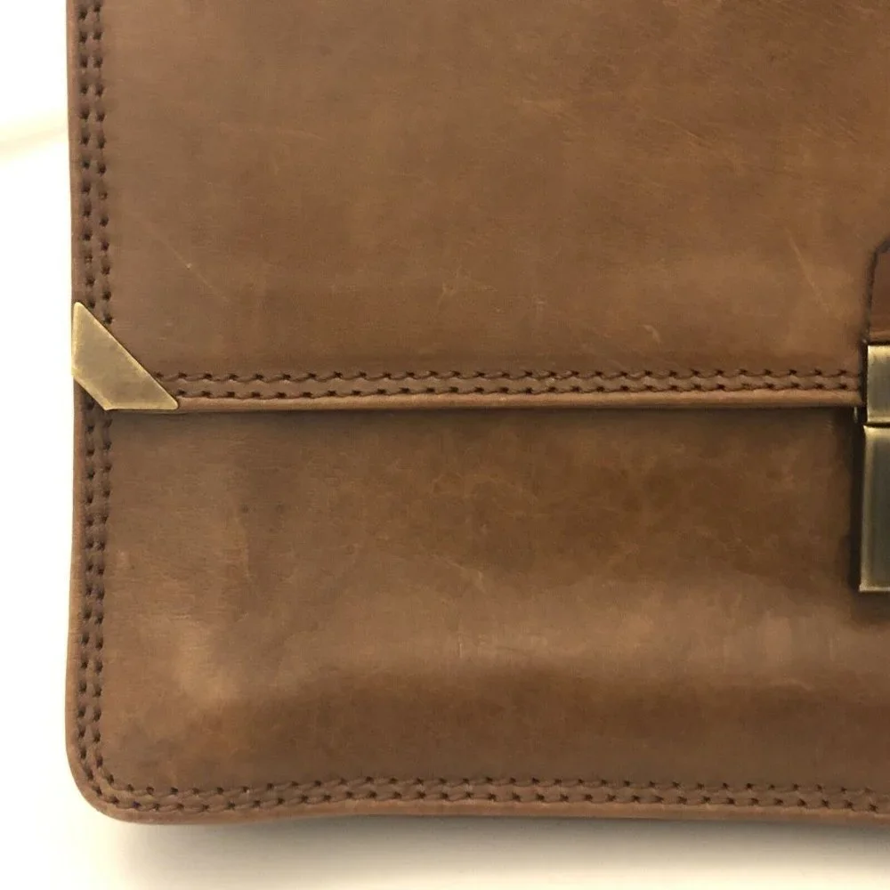 Vintage Ferran Cerdans Disseny Large Leather Wallet Clutch Made In Spain
